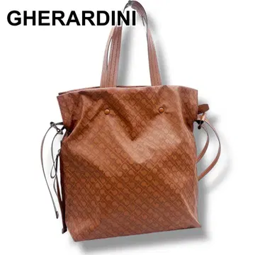컨디션 최상 게라르디니 나일론 x 가죽 토트백 숄더백 쇼핑