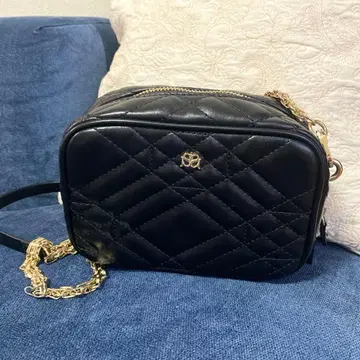 SNIDEL 블랙 가죽 숄더백