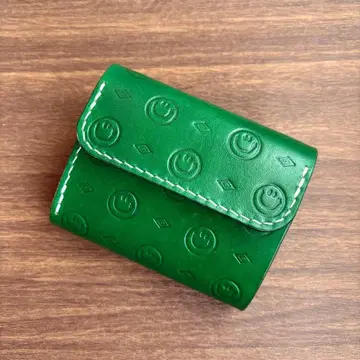 [ 스마일 무늬 ] 3단 폴더형 지갑