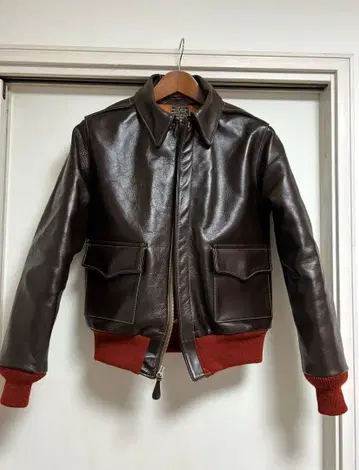 버즈릭슨 A2 플라이트 자켓 빨간색 리브