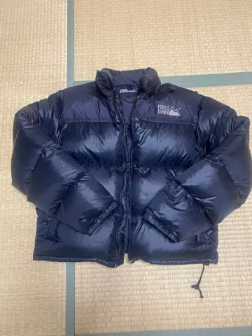 빈티지 퍼스트 다운 블랙 L 새상품급