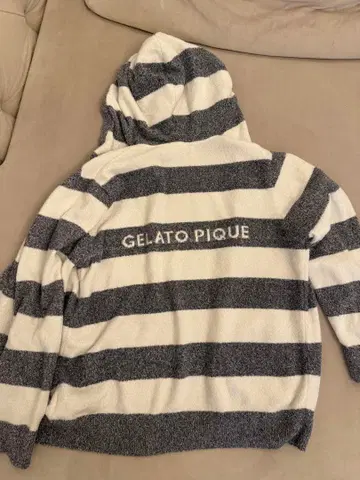 GELATO PIQUE 스트라이프 후드 가디건