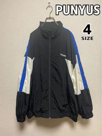 빅 실루엣 PUNYUS 푸뉴즈 절개 나일론 자켓 블랙