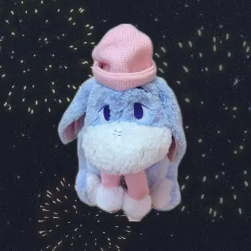 이요르 봉제 인형 핑크 x 블루 Winter