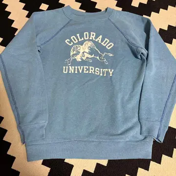 60~70년대 COLORADO UNIVERSITY 맨투맨 스카이블루