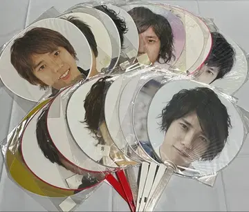 아라시 니노미야 카즈나리 점보 부채 16장 세트