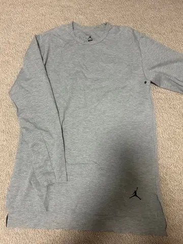 조던 그레이 긴팔 티셔츠