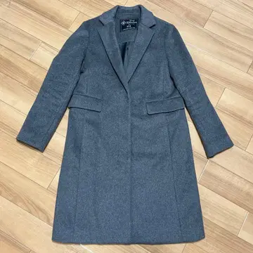 SLOBE IENA 체스터 코트 그레이 캐시미어 울