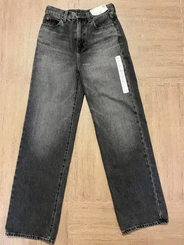 UNIQLO 와이드 스트레이트 청바지 그레이 22