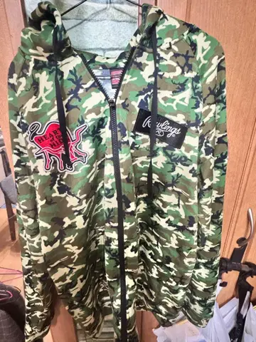 롤링스 카모플라쥬 카모 무늬 후드티 자켓 HEART