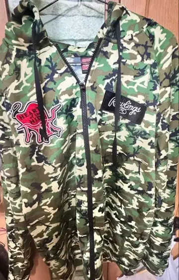 롤링스 카모플라쥬 카모 무늬 후드티 자켓 HEART