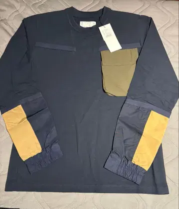 sacai 22SS 스포츠 믹스 롱 슬리브 티셔츠