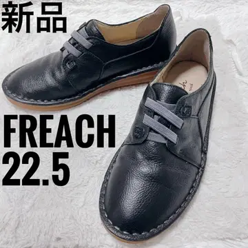 새상품 프리 리얼 가죽 스니커즈 블랙 여성용 로우컷