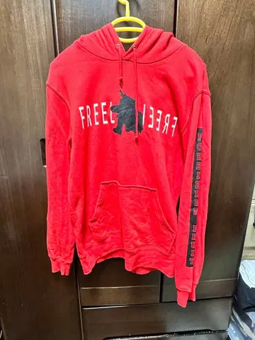 Freel 빨간색 후드티 size 1150cm 160cm