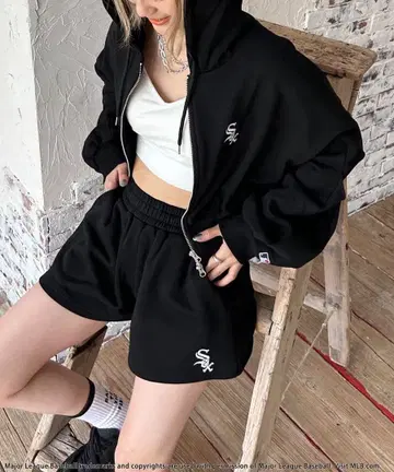 MLB ZIP 로고 후디 셋업 SPIRALGIRL 스파이럴걸