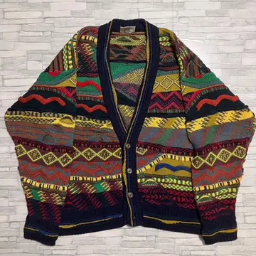 호주산 KALAROO 3D 니트 가디건 구제 의류 vintage
