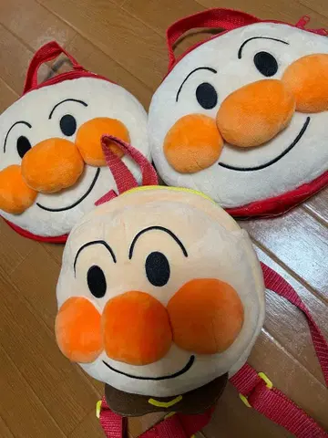 호빵맨 백팩, 파우치 3개 세트