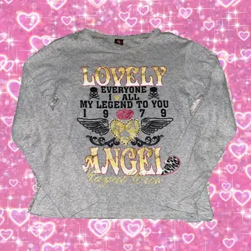 y2k 로고 고비 주트 탑 긴팔 티셔츠 헤이세이 갸루 그런지