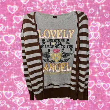 y2k 로고 고비 주트 탑 긴팔 티셔츠 헤이세이 갸루 그런지