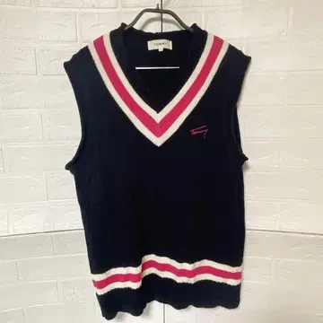 타미힐피거 V넥 니트 베스트