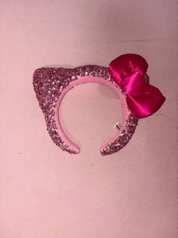 키티 핑크 머리띠