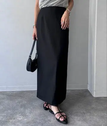 [ NOGLE ] 내로우 슬릿 롱 스커트