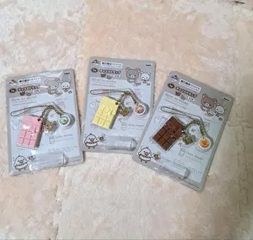 리락쿠마 제일복권 초코 스트랩 총 3종 풀컴프 새상품, 미개봉