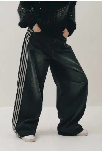 THE TOE Emirates 트랙 데님 팬츠 데님