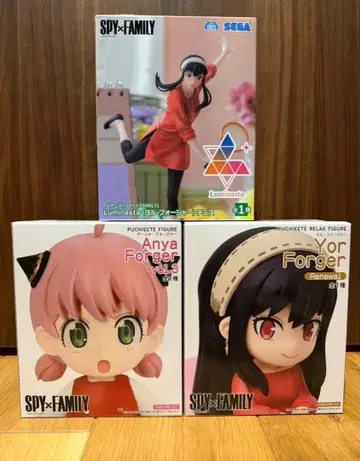 SPY x FAMILY 아냐 요르 피규어 3체 세트