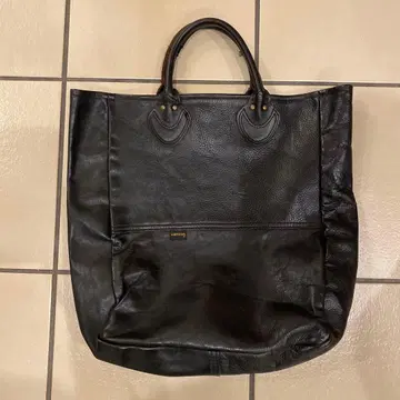 vanson 블랙 가죽 토트백