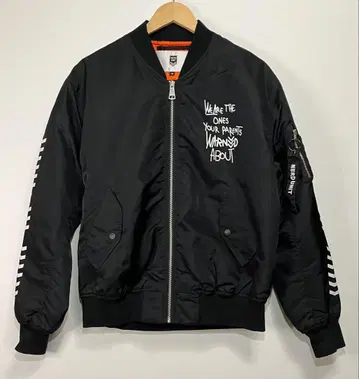 NERDUNIT EMBLEM LINE MA1 BOMBER JACKET M