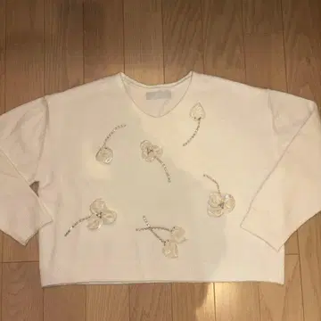 CELFORD 비쥬 니트 화이트