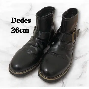 데데스 드레이프 숏 엔지니어드 부츠 사이드 지퍼 26cm