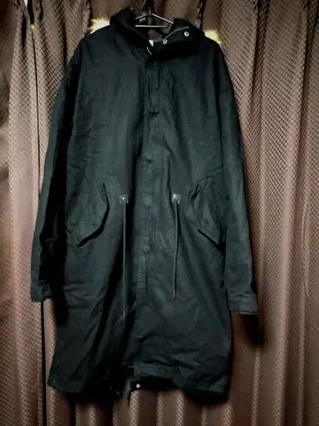 CASPER JOHN 블랙 모즈 코트