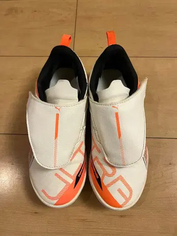 푸마 축구화 화이트/오렌지 20cm