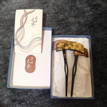 긴자 쿠노야 꽃무늬 벚꽃 헤어콤 박스 있음 배송비 포함! 비녀