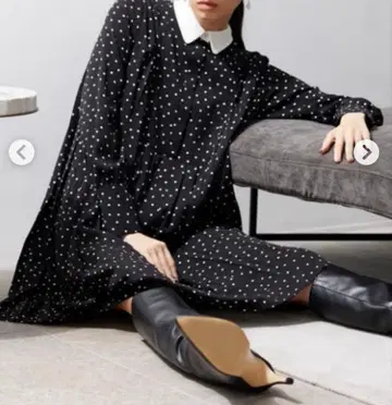 셀포드 도트 원피스