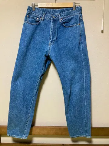 LA MOND 스트레이트 데님 팬츠 블루