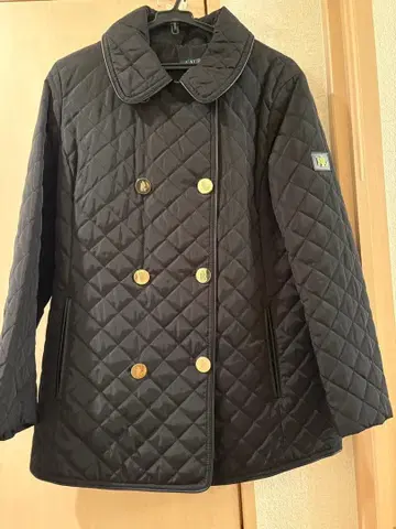 RLL 블랙 퀼팅 자켓