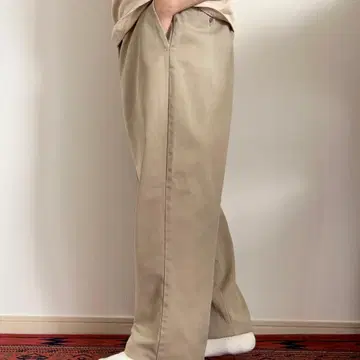 90s USA Dickies 874 워크 팬츠 카키 센터 프레스