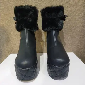 요스케 통굽 퍼 부츠(4450080)BL