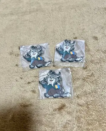 주토피아2 파우버트 러버 키링 가챠 3개 세트