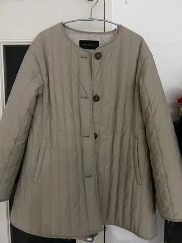 베이지 퀼팅 자켓