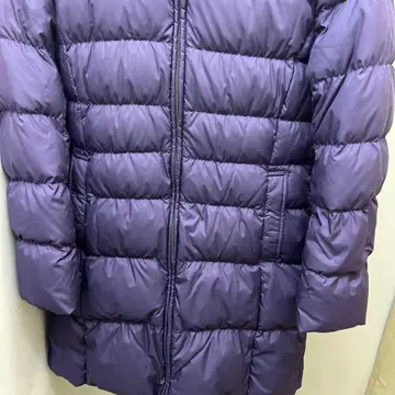 퍼플 다운 자켓 유니클로 M