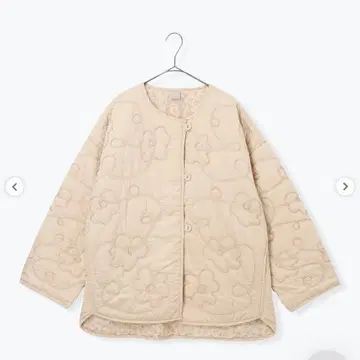 츠하루 바이 사만사 모스모스 코드 자수 플라워 무늬 안감 퀼트 자켓