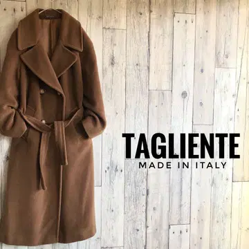 이탈리아제 TAGLIENTE 울 더블 롱 체스터 코트