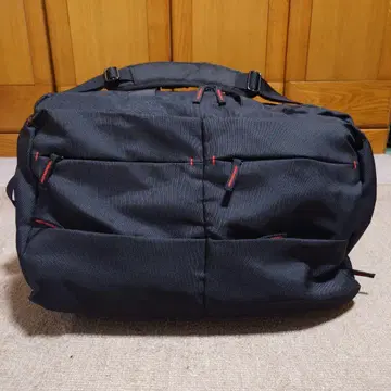 KANZAN 블랙 보스턴 백