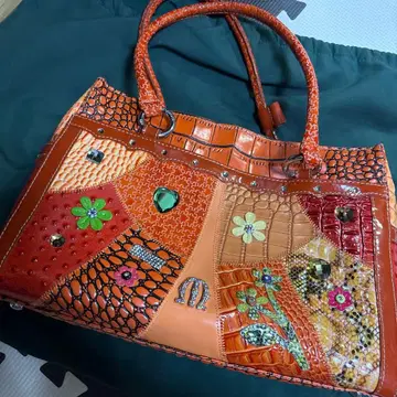 미켈란젤로 오렌지 핸드백