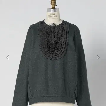 Drawer 드로어 2025 울 프릴 부자재 블라우스 1 그레이