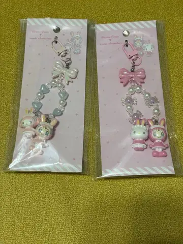 산리오 메조 피아노 키링